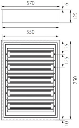 Verteilerkasten IP54 DARP-120 5x24 Unterputz Alutür Unterverteiler Sicherungskasten E-P 9.524