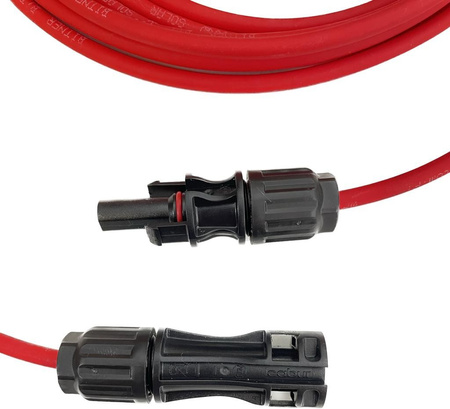 Solarkabel Verlängerungskabel 6mm² mit Solarsteckern rot/schwarz 1 - 50m DV-8522-FOT
