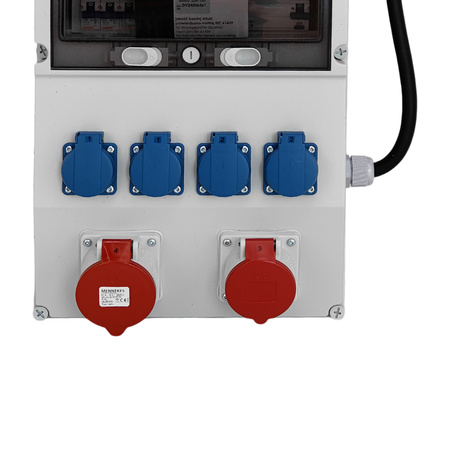 Stromverteiler eXT-S/FI 32A 16A 4x230V MID Stromzähler und Kabel Doktorvolt DV-2339-D