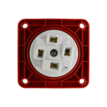 Einbausteckdose CEE Steckdose 400V 32A 4P 75x75 mm VDE TP Electric 3126-322-1675