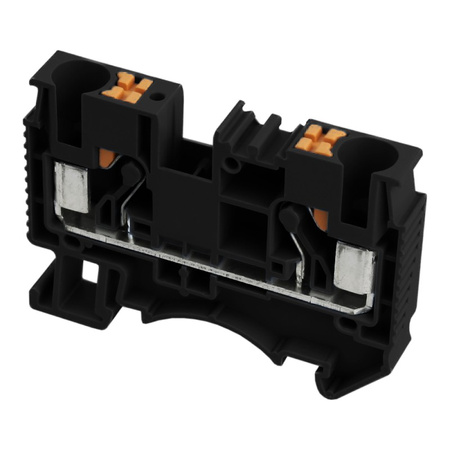 Reihenklemme 6mm2 Durchgangsklemme Schwarz UL DS6-01P-13-00A(H)