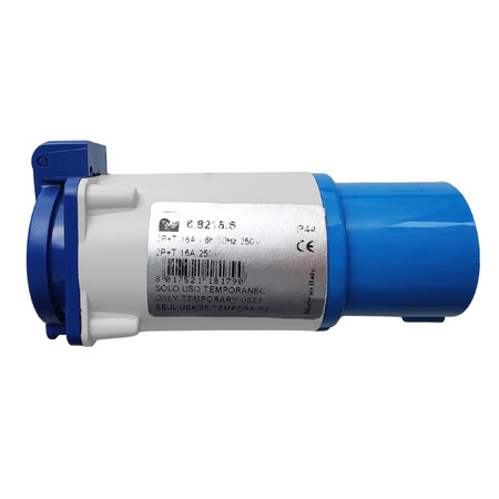 Marlanvil CEE Camping Adapter mit Stecker 16A auf 16A 250V Steckdose Schuko Stromadapter IP44 6.8216.S