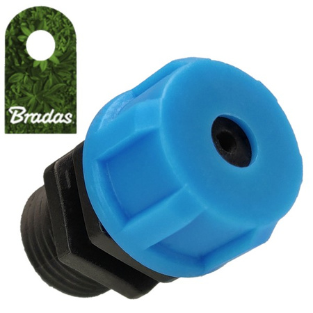 Manometer Nadel Adapter mit AG 1/4" Kunststoff Wasser Druckmessung Bradas DSWA11-40L