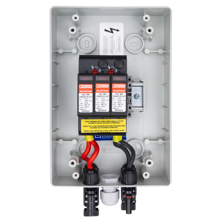 Solar Anschlusskasten PV DC 1000V 1x T2 Phoenix 1-String 4mm Connector Doktorvolt DV-4371-FOT