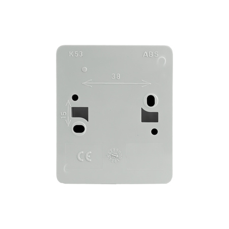 Wandschalter Doppelschalter Lichtschalter Ausschalter IP44 grau/anthrazit 152-08 DV 152-08-DRV