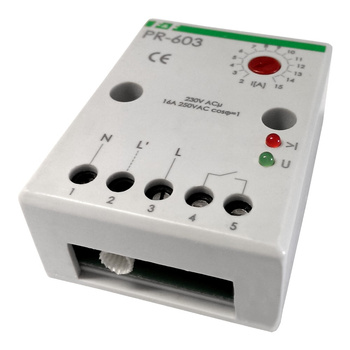 Prioritätsrelais mit Durchgangskanal Einstellbereich 2÷15A F&F PR-603