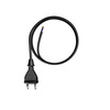 Anschlusskabel 4m mit geradem Stecker TYP E 230V 16A 2×1,5 mm² H07BQ-F PP-21 Schwarz W-98580