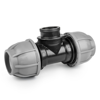 T-Stück für PE Rohr Innengewinde Bradas verschiedene Größen 7056 7049 7032 7025 7018 7001 6998 DSRA10T32F34