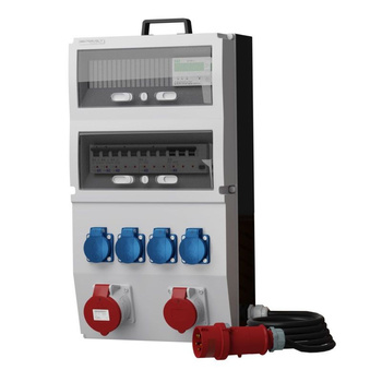 Stromverteiler eXT-S/FI 32A 16A 4x230V MID Stromzähler und Kabel Doktorvolt DV-2339-D