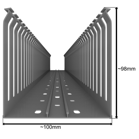 Verdrahtungskanal Kabelkanal mit Deckel Länge 1m Installationskanal verschiedene Größen Wahl 0609 0647 0586 0593 0722 E324