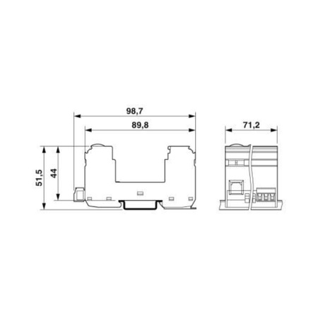 Überspannungsschutzbasiselement 1000V DC VAL-MS 3+V-BE-FM/10 Phoenix Contact 2908679