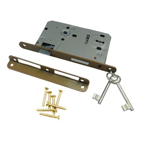 Zimmertürschloss Zimmertürschloß Einsteckschloss Schloss PZ BB WC 72/60 mm 6375 6337 DV-6337-ZA-P