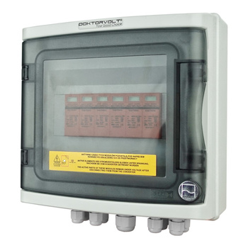 Solar Anschlusskasten PV DC 1000V 2x T1 T2 2-Strings PG Doktorvolt DV-4463-FOT