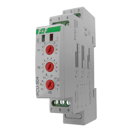 Zeitrelais mit Energie Aufrechterhaltung nach dem Stromausfall Multifunktionsrelais Wächter PCU-504UNI F&F 8503