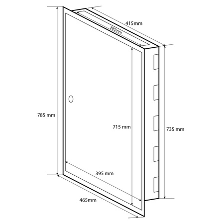 Doktorvolt Verteilerkasten Unterputz Sicherungskasten aus Metall 72 Module 4-reihig IP30 MP72/4/18