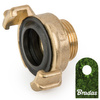 Klauenkupplung GEKA Außengewinde 3/4" Messing Schnellkupplung BRADAS BR-GK111A