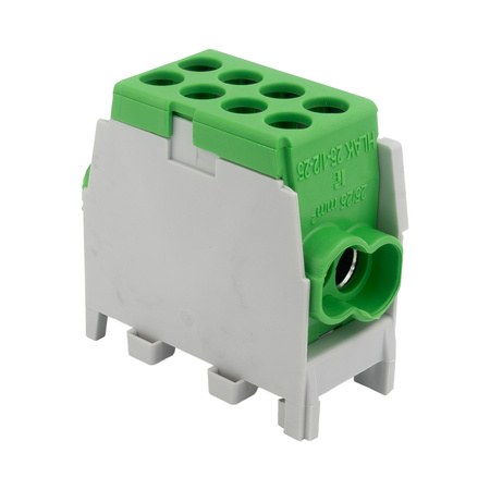 Hauptleitungsklemme Abzweigklemme HLAK 25-1/2/25 M2 grün Klemmblock Verteilerklemme 1P 1,5-25 mm2 Pollmann 208 2080190
