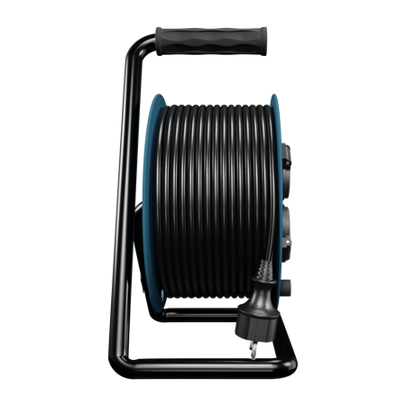 Kabeltrommel HAND PRO 25m 4x Steckdosen 230V IP44 H05RN-F 3x1,5 mm² W-96305