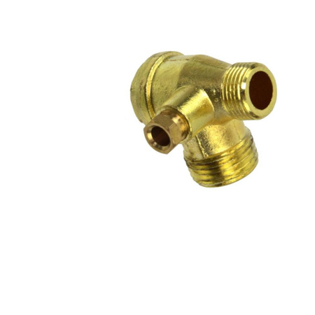 Kompressorventil Luftkompressor Rückschlagventil Messing Gewinde 1/2 3/8 1/4 1/2"x3/8"x1/4" G80308