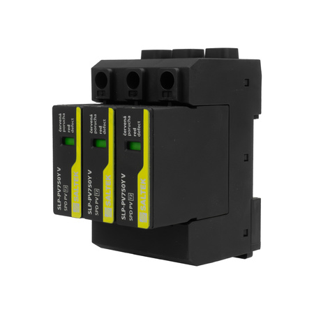 PV-Überspannungsableiter Typ 2 40kA SLP-PV1500 V/Y bis 1500V DC für Hutschiene Überspannungsschutz Blitzschutz Photovoltaik Varistortechnologie VDE A04304