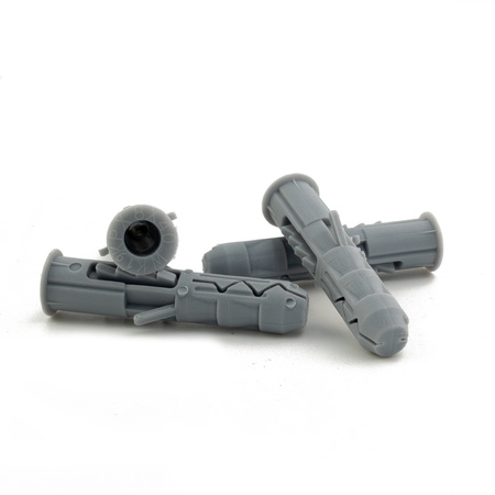 Dübel 8x40mm Set mit Schrauben Schraubenset 4x40mm 100 Stück Rahmendübel Schlagdübel Universaldübel Klimas KRX-084040