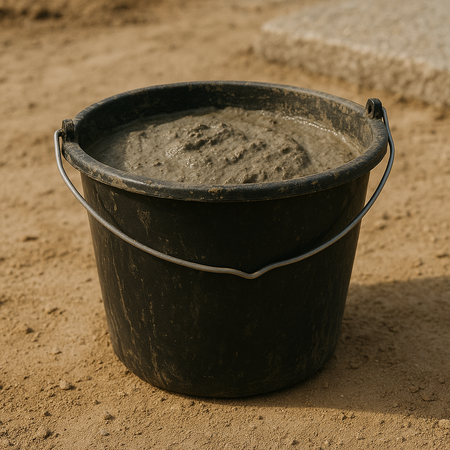 Baueimer 20L Garteneimer PVC Mörtelkübel Wassereimer Mörteleimer Eimer Kübel Maurereimer Putzeimer schwarz DV-5701