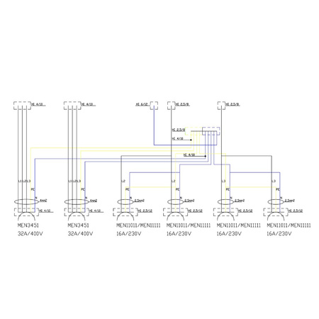 Baustromverteiler TD 2x32A 4x230V Stromverteiler CEE Mennekes Doktorvolt DV-2176-D