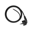 Anschlusskabel 5m mit Winkelstecker Uni-Schuko 250V 16A 3x1 mm² OMY PP-50 Schwarz W-97174