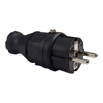 Uni Schuko Gummi Stecker 16A 230V IP44 XBS MXG-19