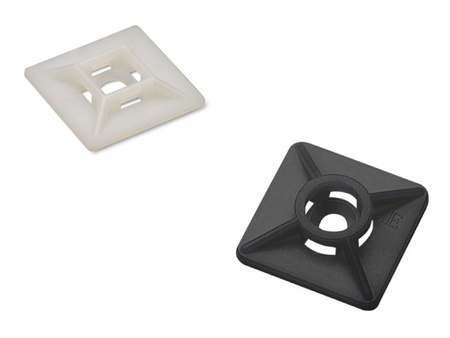 100 Stk. Kabelsockel Montagesockel für Kabelbinder selbstklebend weiß/schwarz Wahl 0732 0725 0756 BMB0902