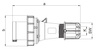CEE Stecker 63A 5P IP67 PCE Typ 035 TWIST 035-6