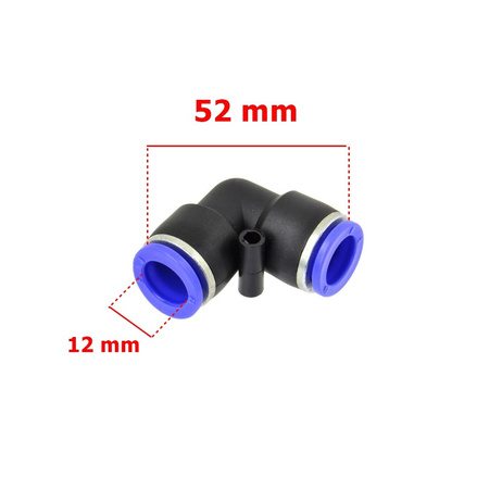 Schlauchverbinder PU/PE Druckluftverbinder Typ L 6 8 10 12 mm G03034