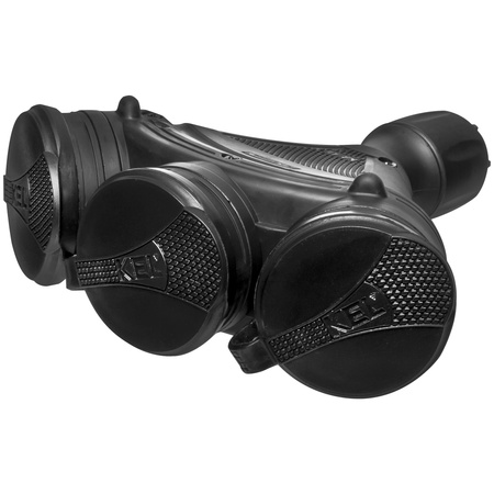 Dreifach-Steckdose Schuko IP44 3×2P+E 16A Schwarz 250V GN-X3/44S EXTREM W-01166