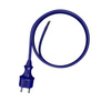 Anschlusskabel 4m IP44 mit geradem Stecker 250V 16A 3x1,5 mm² H07BQ-F PP-40H Blau W-98453