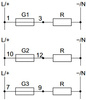 Sicherungsmodul 3-phasige Sicherungsautomaten Sicherungsschutz F&F BZ-3