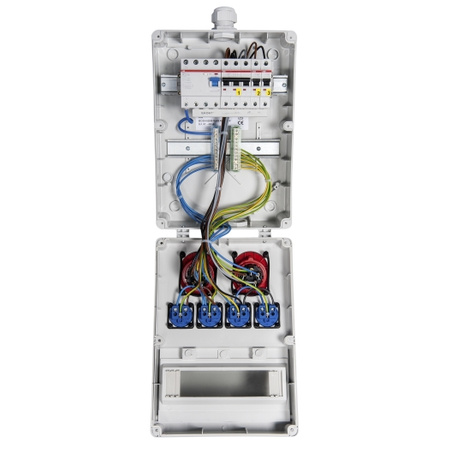 Baustromverteiler 16A CEE 4x230V FI + LS Schalter Stromverteiler Votha 061.024. 061.024.0121