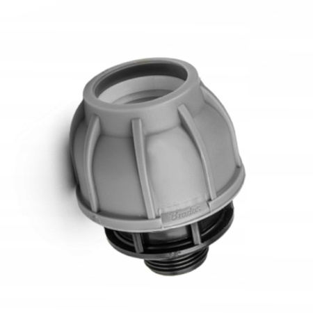 PE-Rohrverbinder 50mm mit Außengewinde 6/4" DSRA10L50M64