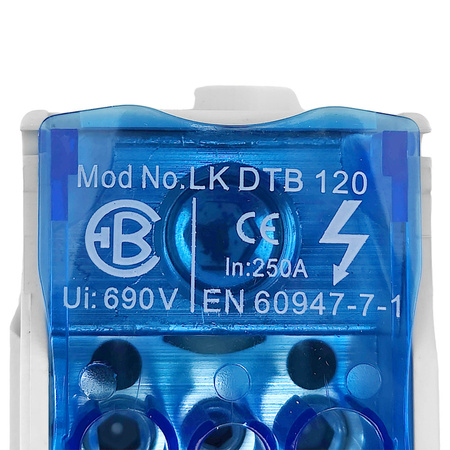 Verteilerblock LK DTB 120 Klemmblöcke mit Schraubanschluss Verteilung Block Elektro Becov ULK120