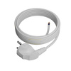 Anschlusskabel 10m mit Winkelstecker Uni-Schuko 250V 16A 3x1 mm² OMY PP-50 Weiß W-97754