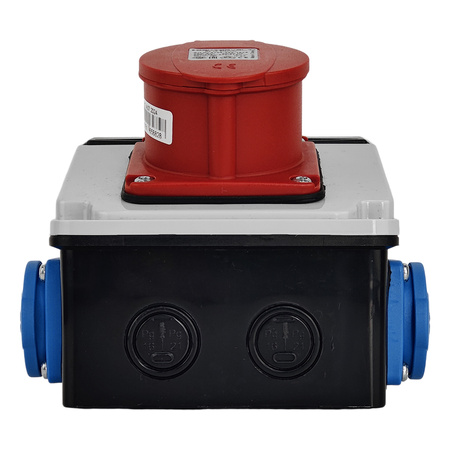 Wandverteiler XS 32A 2x230V IP44 Stromverteiler Komplett Verdrahtet Doktorvolt DV-5091-F