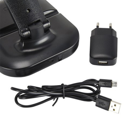 LED Schreibtischlampe Tischlampe Leselampe Büroleuchte Schalter schwarz 03725