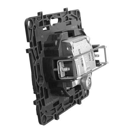 Endsteckdose TV-R-SAT schwarz 10 dB Niloe Step 863579