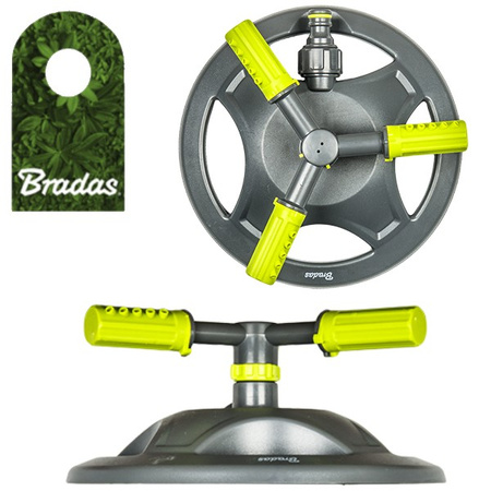 3-Arm Kreisregner bis 109m² Rasensprenger Sprinkler Regner Bewässerung LIME LINE Bradas 4383