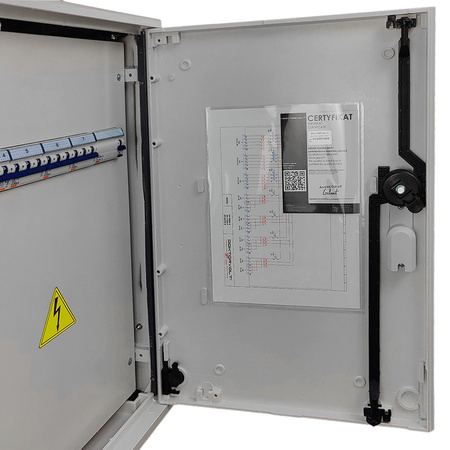 Baustromverteiler auf Ständer OS-S/FI SET tragbar mit Steckdosen 2x32A 1x16A CEE MENNEKES 8x230V Schuko Stromverteiler für Baustellen Stromkasten mit Schutz Doktorvolt DV-8379-D