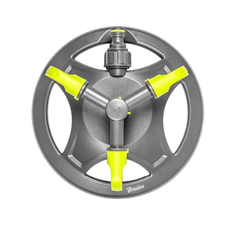 3-Arm Kreisregner bis 109m² Rasensprenger Sprinkler Regner Bewässerung LIME LINE BRADAS LE-6201