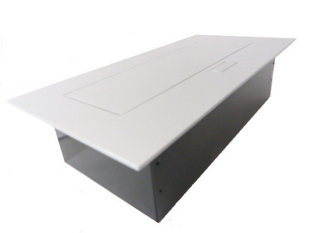 Steckdose 3-fach mit Erdung franz/belg System Typ E Aluminium/Metall GTV AE-PB03GU-53