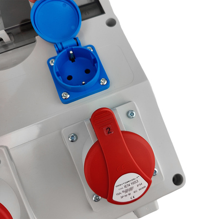 Stromverteiler DV-S/FI 16A 32A 2x230V Baustromverteiler Doktorvolt DV-1776-D