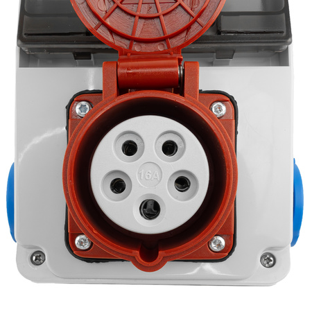 Wandverteiler XS-S 16A 2x230V IP44 Stromverteiler Komplett Verdrahtet Doktorvolt DV-5107-D