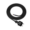 Anschlusskabel 2m IP44 mit geradem Stecker 250V 16A 3x1,5 mm² H07RN-F PP-40H Schwarz W-97212