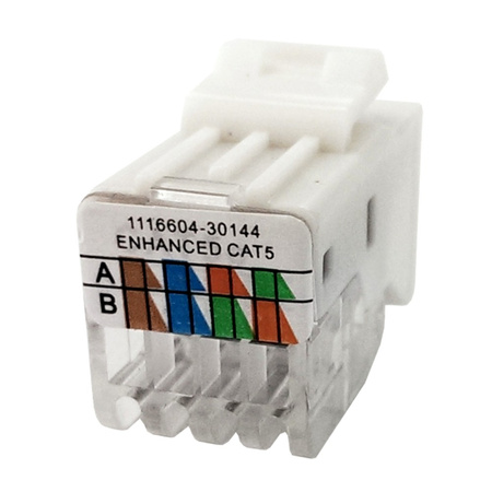 Einbaumodul Internet Modularkupplung CAT5e RJ45 8/8 KeyStone Konnektor Netzwerk Adapter SNAP-IN TEM PD12 Einsatz KA11-U